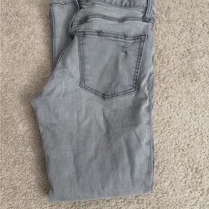 Old Navy Light Gray Folded Denim Jeans with Back Pocket Detail